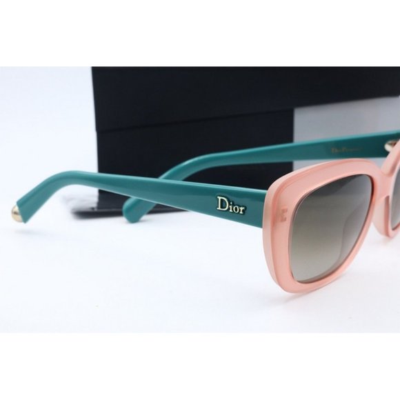 New Christian Dior Promesse 3 Pink Blue Sunglasses Gray Gradient Lenses 53mm - Picture 3 of 6